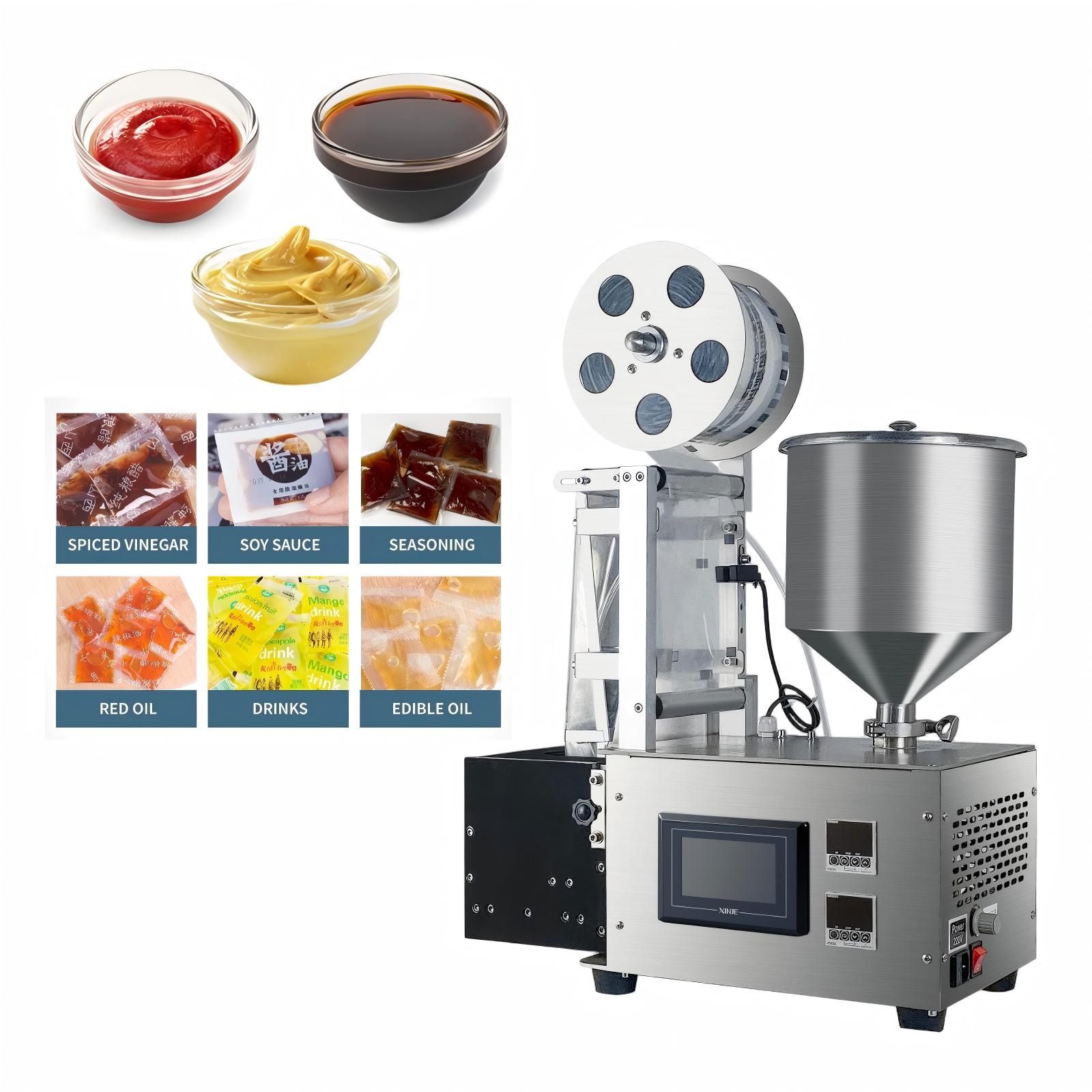 Packaging - Automatic Fast Packaging Continuously Liquid Sauce